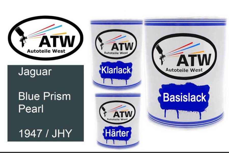 Jaguar, Blue Prism Pearl, 1947 / JHY: 1L Lackdose + 1L Klarlack + 500ml Härter - Set, von ATW Autoteile West.